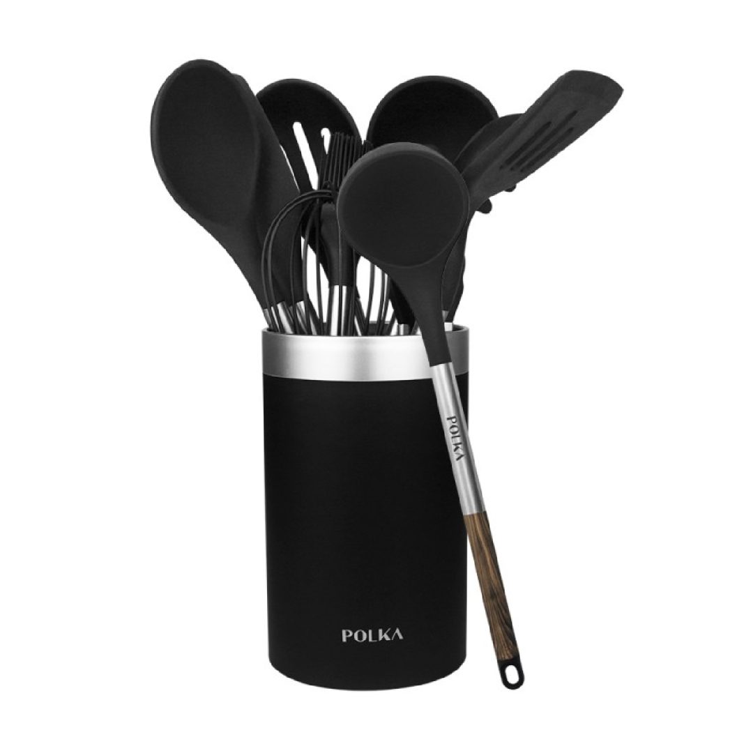 Polka Exclusive Wood & Rock Kitchen Utensils