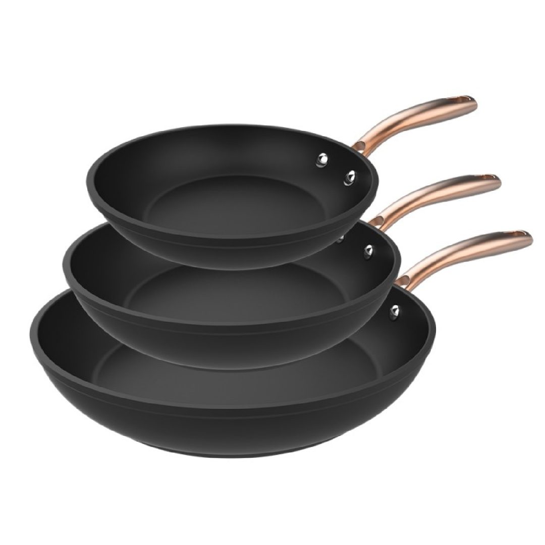 Polka Fantasy 20-24-28 Bucket Set Golden Frying Pan Set