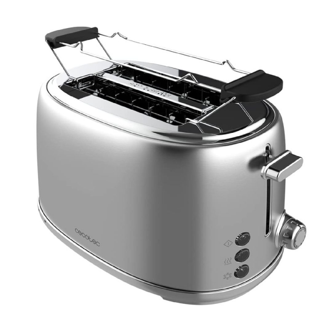 Toast&Taste 1000 Retro Double Inox Upright toaster