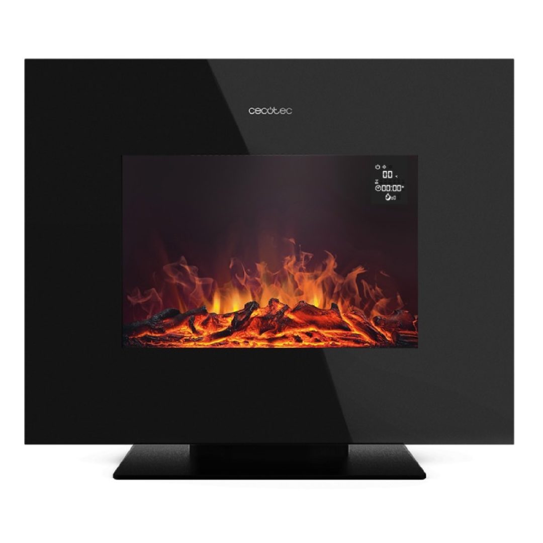ReadyWarm 2700 Design Flames Black electric fireplace